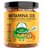 Myvita Witamina D3 1000 dla dzieci i dorosłych ŻELKI 120 sztuk POM