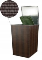 Obudowa na śmietnik do ogrodu z technorattanu RD02