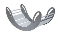 bujak drewniany Smile biało-szary