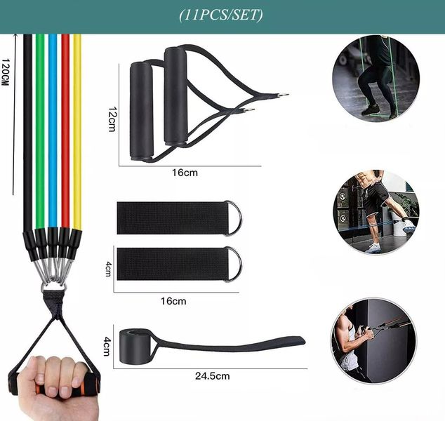 zestaw ekspanderów 11 szt. X-sport Plus zdjęcie 7