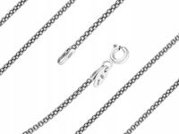 Krótki Srebrny Damski Oksydowany Łańcuszek Popcorn 1,7mm Coreana Choker 38