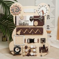 TABLICA SENSORYCZNA MANIPULACYJNA MONTESSORI BEAR 14w1 Miś dla dzieci