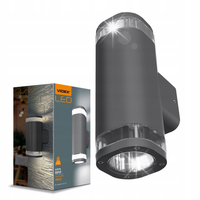 Lampa kinkiet Oprawa elewacyjna dwustronna szara