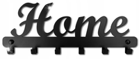 Wieszak loftowy HOME czarny 6 ramion