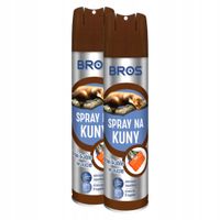 ODSTRASZACZ NA KUNY SPRAY ŚRODEK CHRONI KABLE AUCIE DZIAŁA 8 tyg BROS 400ml
