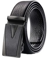 automatyczny Czarny Pasek Męski Do spodni skórzany H35_HH