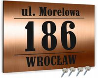 NUMER DOMU ADRES TABLICZKA ADRESOWA ALUMINIOWA 3D