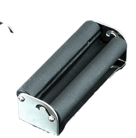 Czarna Metalowa Zwijarka do Papierosów Kieszonkowa 78 mm