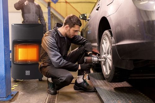 Piecyk gazowy na butle gaz grzejnik FIXO ZESTAW 4,2kW piec reduktor wąż LPG na Arena.pl