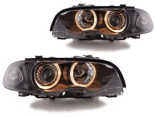 Lampy REFLEKTORY Do BMW E46 1999-2003 Rok COUPE CABRIO SOCZEWKI Ringi DEPO na Arena.pl