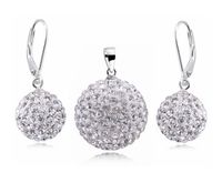 KOMPLET BIAŁE KULKI SWAROVSKI SHAMBALLA BALLS KULE