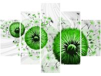 105CM 150CM OBRAZ 5 ELEM ZIELONE DMUCHAWCE 4 DRUK