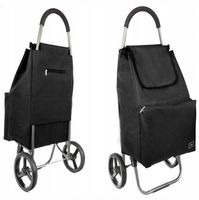 Wózek składany torba na zakupy lekki na dużych łożyskowanych kółkach