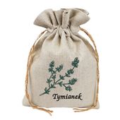 Lniany Woreczek Na Tymianek – Naturalne Przechowywanie Ziół