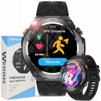 Smartwatch Męski Zegarek 3 ATM Smart watch GT-41 Funkcje GPS Zdrowie Sport