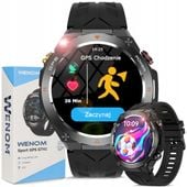 Smartwatch Męski Zegarek 3 ATM Smart watch GT-41 Funkcje GPS Zdrowie Sport