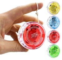 JOJO GRA ZRĘCZNOŚCIOWA YOYO ZABAWKA ŚWIECĄCE 4 szt JO-JO NA POCZĄTEK