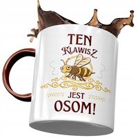 Kubek Bordowy Dla Klawisza Jest Osom! Prezent Z Nadrukiem Ze Zdjęciem