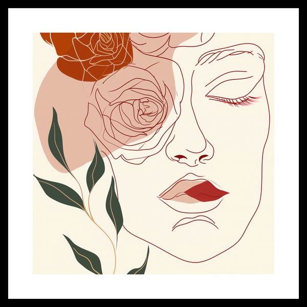 Plakat 30x30cm Beż i Twarz zdjęcie 3