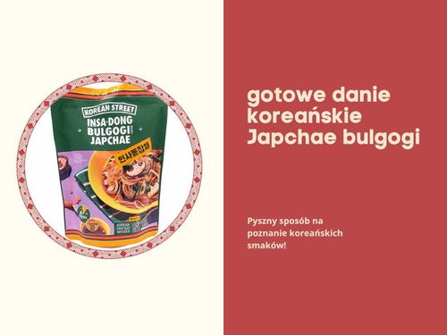 Gotowe danie koreańskie w 4 minuty japchae makaron nitki z bulgogi w sosie 103g na Arena.pl
