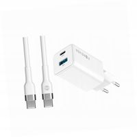 Szybka ładowarka GaN 45W 2 wejścia USB i USB-C z kablem do Honor X8a