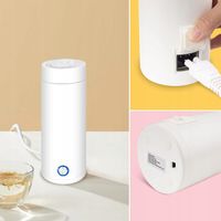 PRZENOŚNY CZAJNIK PODRÓŻNY, ELEKTRYCZNY TERMOS, 400 ML, CZAJNIK ELEKTRYCZNY