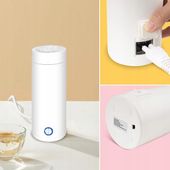 PRZENOŚNY CZAJNIK PODRÓŻNY, ELEKTRYCZNY TERMOS, 400 ML, CZAJNIK ELEKTRYCZNY