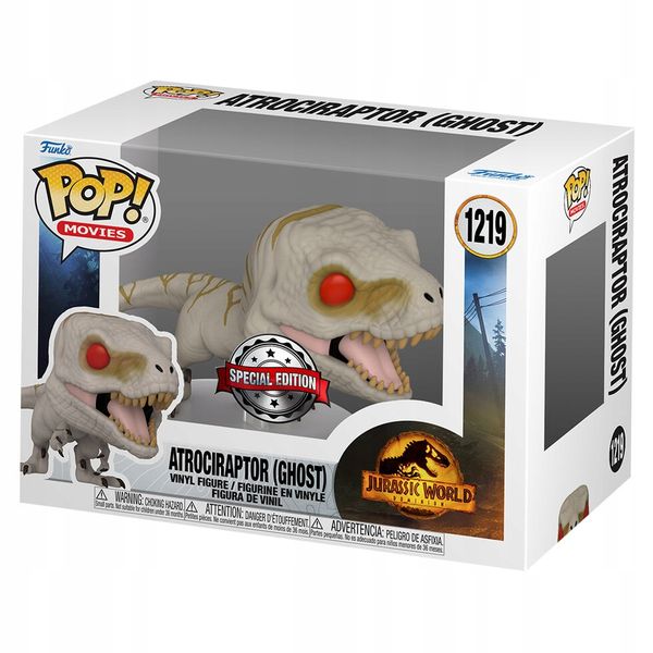 funko pop! jurassic world atrociraptor ghost 1219 zdjęcie 1