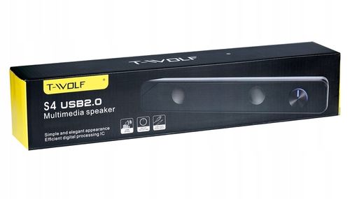 GŁOŚNIK SOUNDBAR KOMPUTEROWY LAPTOP PC T-WOLF S4 na Arena.pl