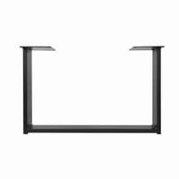 Stelaż do stolika kawowego loft Typ P, Stal, czarny mat, H 43 cm, 1 szt