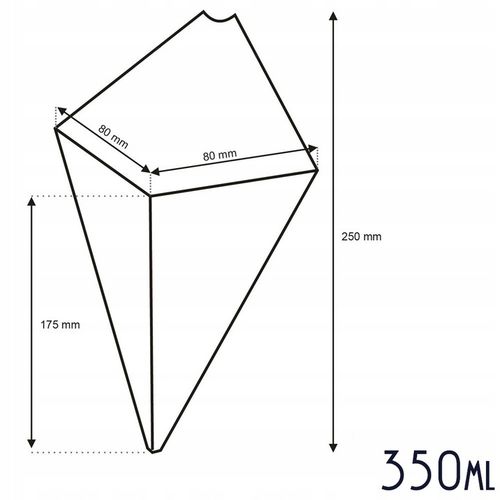 Rożki na Bubble Waffle gofry bąbelkowe Rożek do gofrów 350 ml - 100 sztuk na Arena.pl