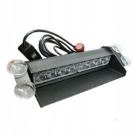 Stroboskop na szybę niebiesko czerwony 12V 8led