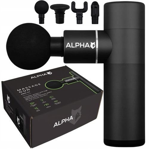 PISTOLET DO MASAŻU MOCNY MASAŻER MASSAGE GUN ALPHA na Arena.pl