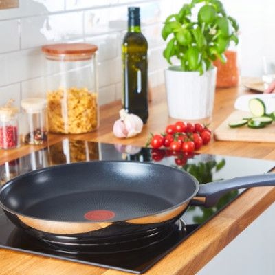 Wok z pokrywką TEFAL Daily Cook 28cm non-stick indukcja stal G7309955 na Arena.pl
