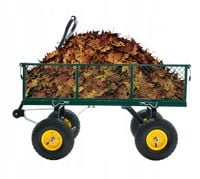 Wózek Ogrodowy Transportowy Przyczepka Taczka Ogrodowa Pompowane Koła