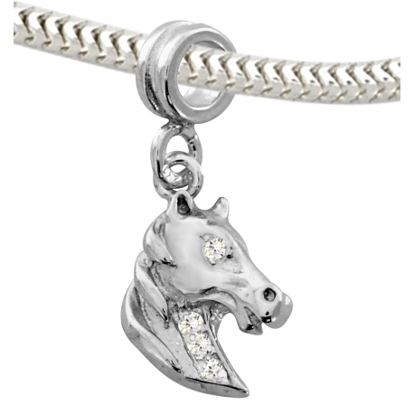 SREBRNA PANDORKA KOŃ SREBRO PRÓBY 925 zdjęcie 2