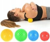 Zestaw 4 szt Piłeczek z Kolcami do Masażu Piłki Sensoryczne Spike Ball Set