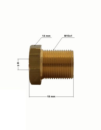Końcówka dociskająca baryłkę - pierścień zacinający rury 6mm, M10x1 na Arena.pl