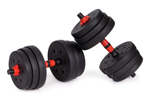 Hantle regulowane 2x 10kg sztanga zestaw 20kg gryf na Arena.pl