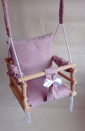 HUŚTAWKA 3w1 DLA DZIECI RÓŻOWY DO DOMU OGRÓD POKÓJ na Arena.pl