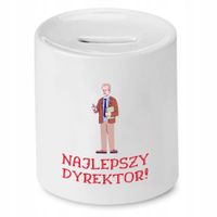 Skarbonka Prezent Dla Dyrektora Najlepszy Z Nadrukiem Ze Zdjęciem