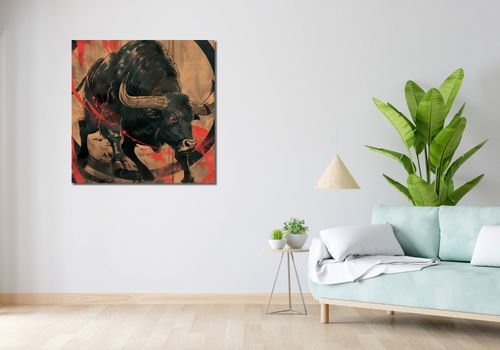 Obraz 90x90cm Bycza Niezłomność na Arena.pl