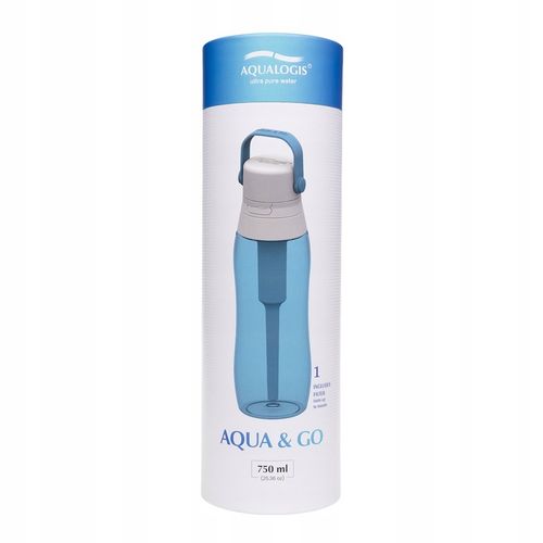 Butelka Filtrująca Na Wodę Bidon Aqualogis Aqua&Go Tritan - Granatowa 750ml na Arena.pl
