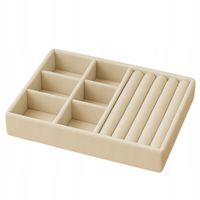 Szkatułka na Biżuterię Pudełko EJT-04 Tac Organizer 13,5х18х2 cm Welurowy