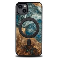 etui bewood unique na iphone 14 plus - planets - ziemia z magsafe