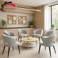 Krzesło Tapicerowane Premium KL-8 Popielaty Piano 14