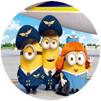 Opłatek na tort Minionki