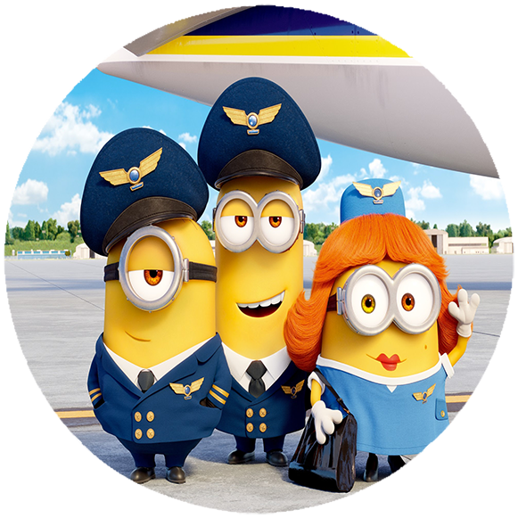 Opłatek na tort Minionki zdjęcie 1