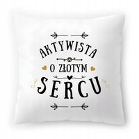 Dla Aktywisty Poduszka Na Urodziny Na Prezent Z Nadrukiem Ze Zdjęciem