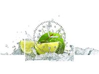 80X40CM ZEGAR LIMONKA OBRAZ